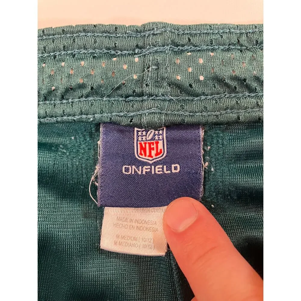Philadelphia Eagles NFL Youth M 10/12 Green Mesh Athletic Shorts Embroidered